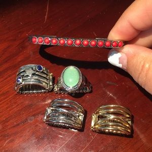 Paparazzi rings and bracelet